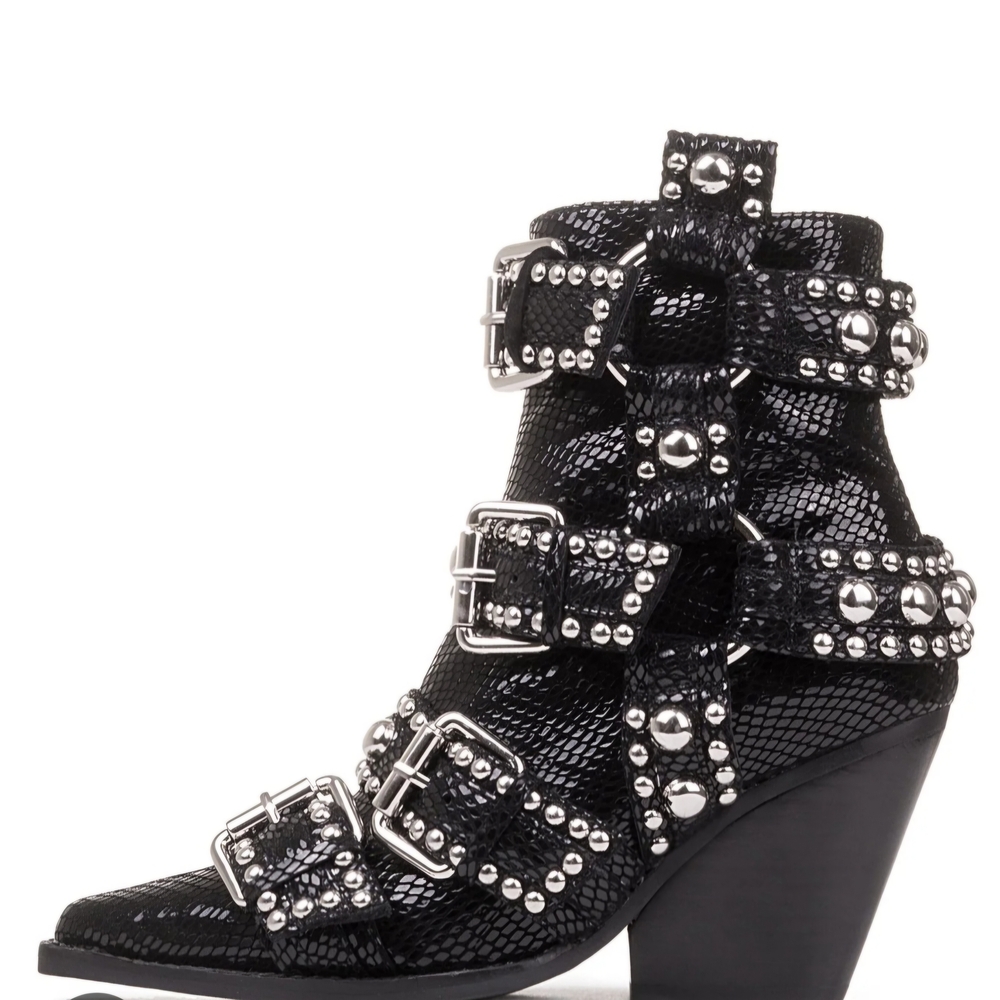 Jeffrey Campbell 6.5 Studded Black Ankle Boots